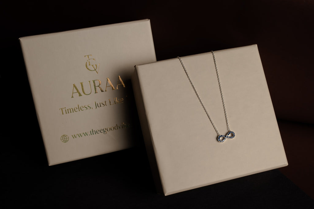 Blue Infinity Grace Necklace