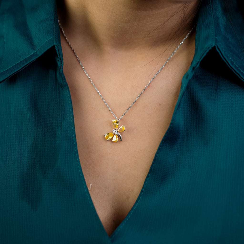 Aurum Flutter Pendant(Yellow Butterfly)