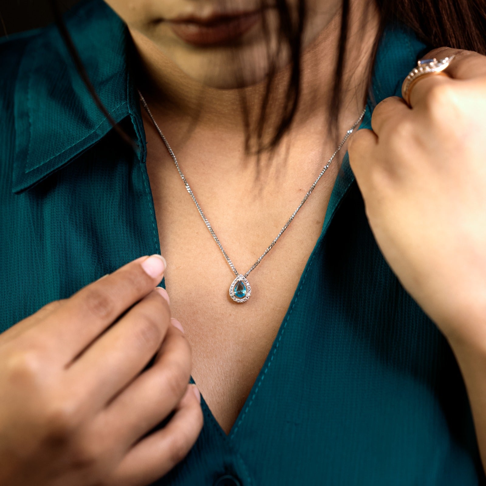 Azurentide Drop Pendant(Blue Drop)